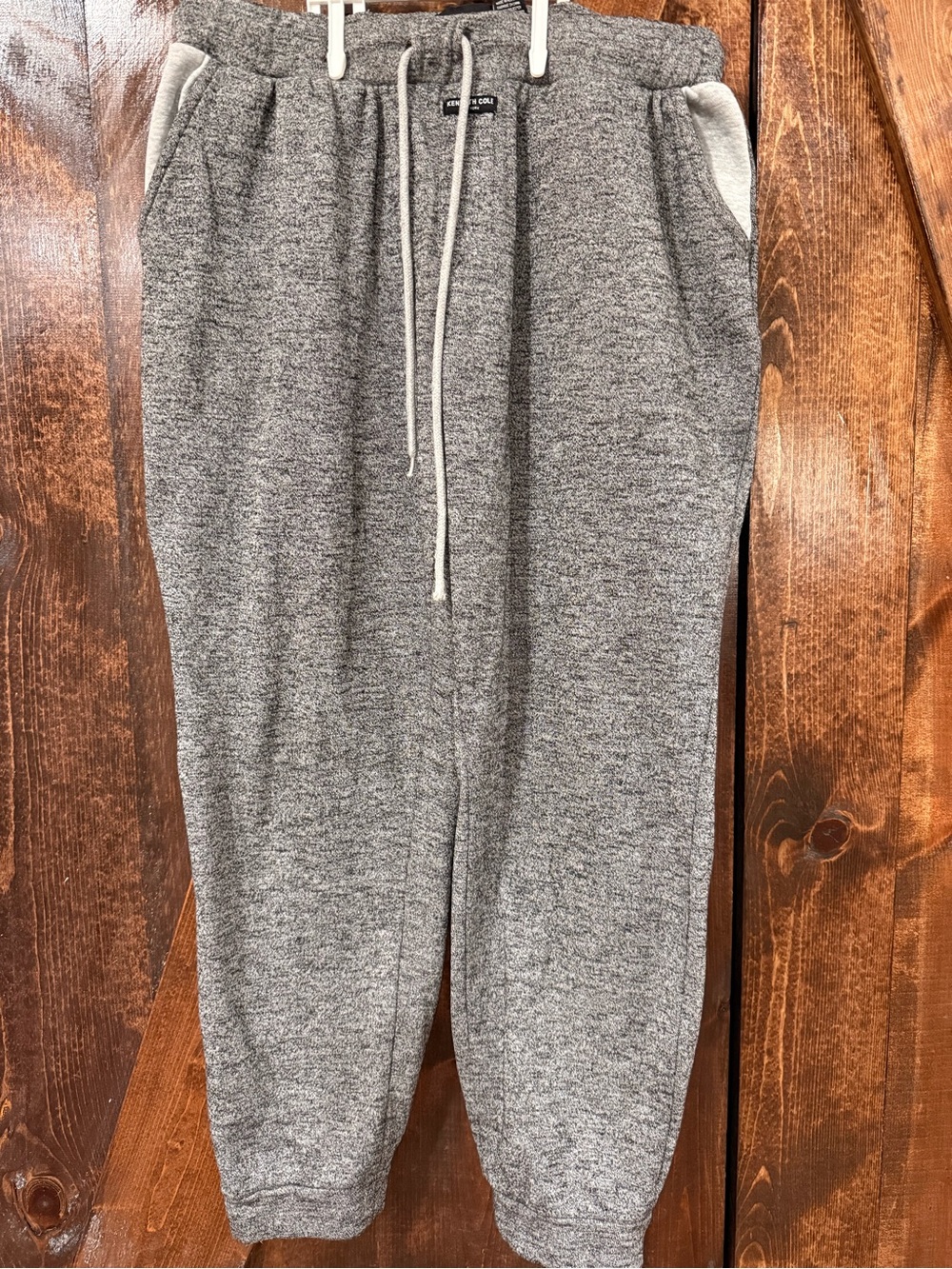 Kenneth Cole Gray Heather Men's Drawstring Jogger Sweatpants